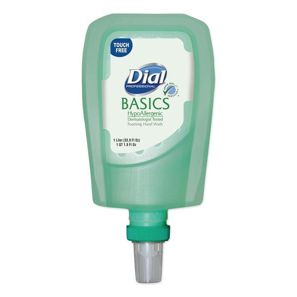 Dial Professional Basics Hypoallergenic Foaming Hand Wash Refill for FIT Touch Free Dispenser, Honeysuckle, 1 L 16722EA